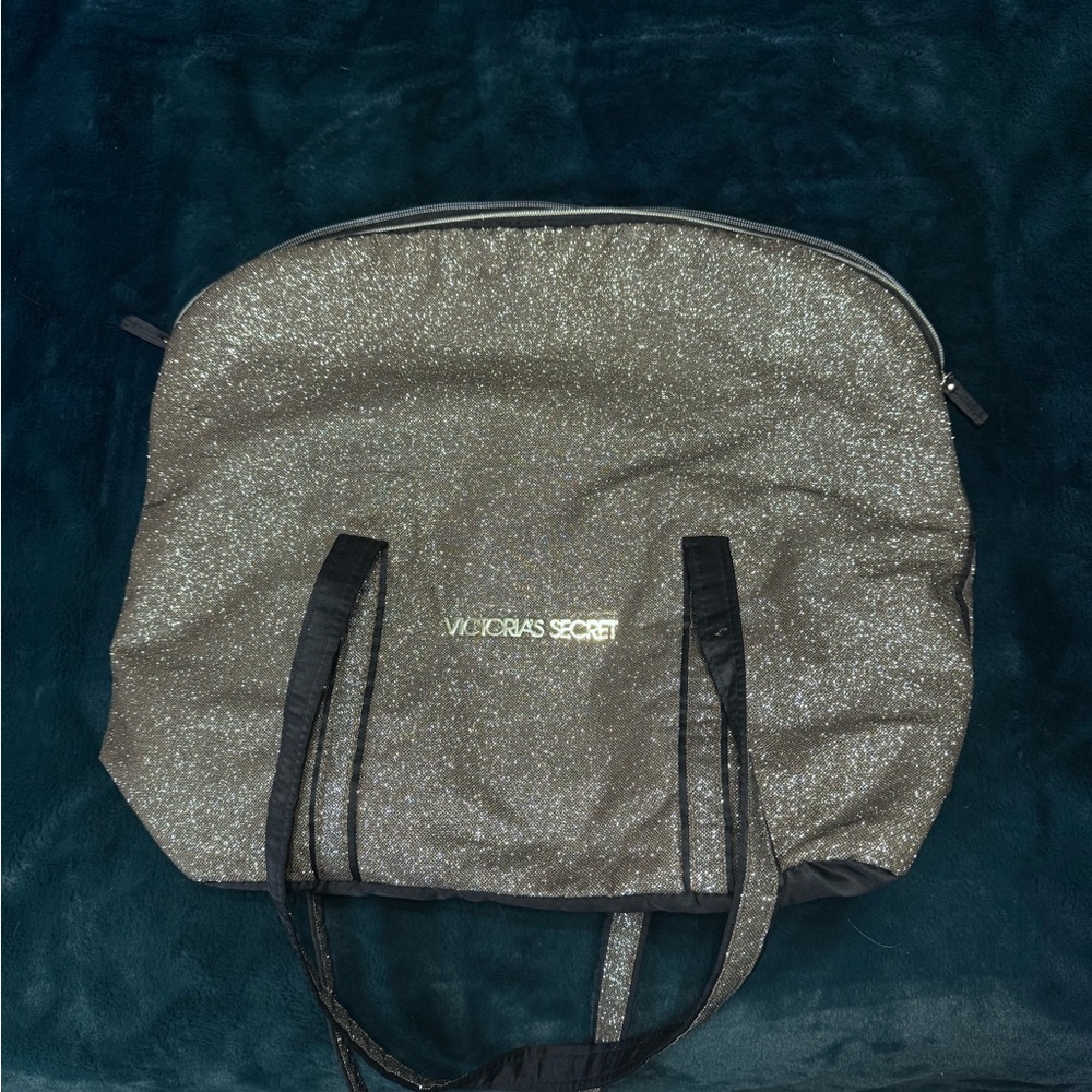 Victoria’s Secret Gold Glitter Large Tote Bag